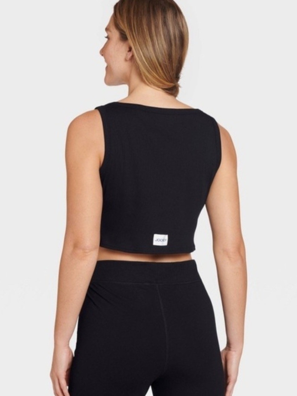 Jockey Black Cropped Tank Top - Women's